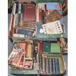 A quantity of late 19th century / early 20th century cloth bound books, two Victorian photograph