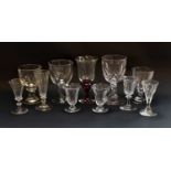 A large quantity of glass and crystal including assembled suite of Brierly and Stuart, together with