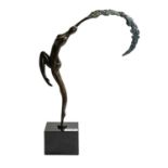 Jennine Parker (Contemporary)"Liberation I"Number 68/195, bronze on a granite base, 41cm highSold