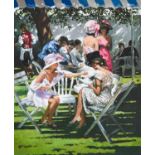Sheree Valentine Daines (b.1956) "Pink Champagne"Signed, inscribed and numbered, 86/195, giclee