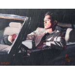 Fabian Perez (b.1967) Argentinian"Late Drive II"Signed and numbered, 14/15 A/P, embellished canvas