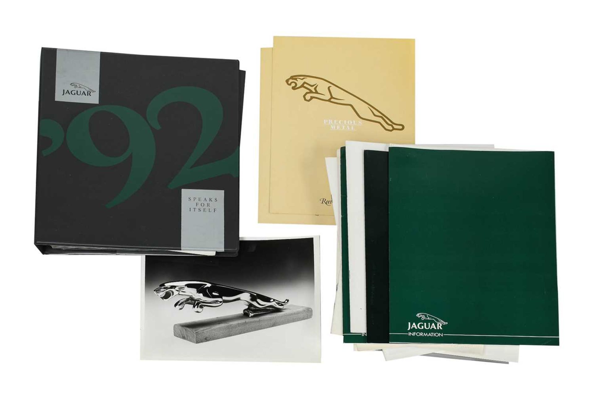 Jaguar and Daimler Interest: A 1992 Speaks for Itself advertising campaign folder, together with