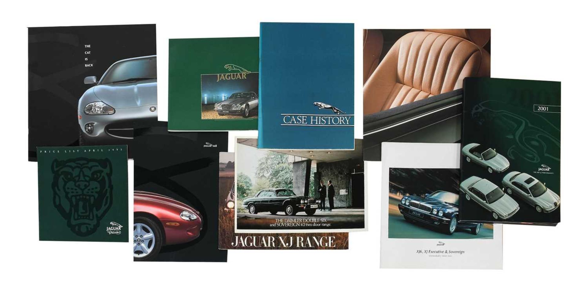 Jaguar/Daimler Interest: Car brochures including, Jaguar XJ range and the Jaguar XK8