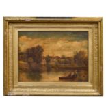 John Lamont Brodie (1818-1911)"The Swan at Thames Ditton"Signed and inscribed verso, oil on
