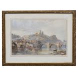 Grace H Hastie (19th century)"Richmond Castle, Yorks"Signed and dated 1897, watercolour, 33cm by