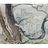 Frank Armstrong FRSA (20th Century)Nappa Hall, Wensleydale, Signed watercolour, 36cm by 43cm