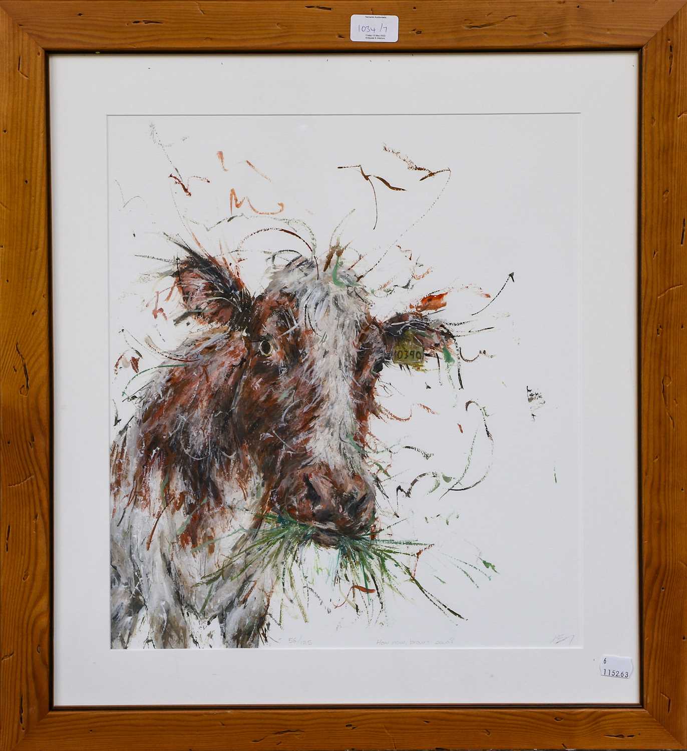 Three coal mining parints, two limited edition prints titled "How Now Brown Cow?" 56/125 "Love and - Image 12 of 14