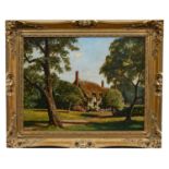 David Mead (20th Century)Anne Hathaway's CottageSigned,oil on board, 39.5cm by 49.5cm