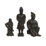 A Chinese Bronze Figure of a Dignitary, 19th...