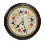 An Air Ministry military Smiths eight day wall timepiece, dial marked 'AM broad arrow 1941';