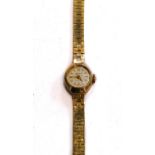 Ladies Accurist 9ct gold wristwatchGross weight: 17.2grams