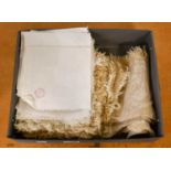 Collection of Assorted Linen and Damask Napkins, comprising twenty six white linen napkins, woven