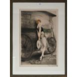 Louis Icart (1888-1950) French"Mignon"Signed, etching, 55cm by 36cm