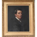 Innes Watson (1851-1931) Self Portriat Oil on canvas, together with a pastel portrait of Robert