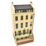 Large Modern 1/12th Scale Georgian Style Dolls House, with a cream painted exterior, front opening