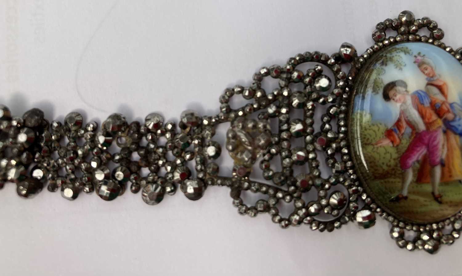 19th Century and Later Cut Steel Jewellery, comprising a decorative tiara with rotating flower heads - Image 8 of 19