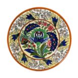 A Burleigh Ware Persian Plaque, by Charlotte Rhead, circa 1927, pattern No.4013, printed factory