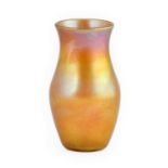 Louis Comfort Tiffany (1848-1933): An Art Nouveau Iridescent Favrile Glass Vase, circa 1910, of