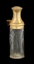 René Lalique (French, 1860-1945): A Frosted Glass Molinard - 1/A, An Atomiser, of cylindrical