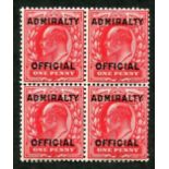 Great Britain Admiralty Official Block