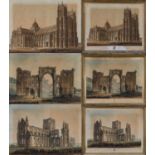 R. Reeve after J. Buckler (19th century) A pair of colour reproductions, "Rievaulx Abbey in