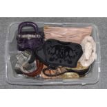 Miu Miu mushroom coloured clutch bag with dust bag, Michael Kors black leather belt with gilt tone