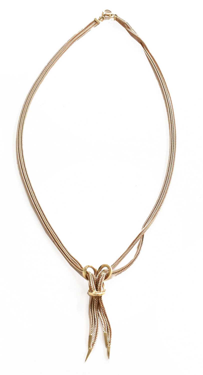 A 9 carat gold fancy link necklace, length 43.5cmGross weight 15.4 grams. - Image 2 of 2