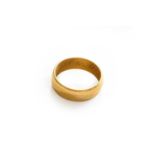 A 22 carat gold band ring, finger size JGross weight 5.0 grams.