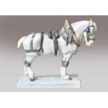 Royal Copenhagen Shire Horse model 471 29cm High,In good condition throughout. Estimate £250-350.