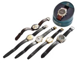 A selection of gents wristwatches by Citizen Eco Drive chronograph, Sekonda, Smiths, Seiko,