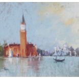 Terry Logan (Contemporary)"Across the Lagoon"Signed, pastel, 23.5cm by 25cm