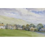 Diana Bromley A group of dales watercolours, to include, Buckden, Kettlewell, and others; together