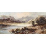 H Williams, Near Thirlmere and Near Loch Leven, oils on canvas, signed and inscribed to verso, a