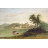 R. Reynolds (early 20th century) Lowther Castle, Penrith Oil on canvas inscribed verso, 25cm by