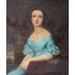 British School (Late 19th/early 20th century) Three quarter length portrait of an elegant lady