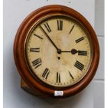A 12" wall timepiece, painted dial inscribed John Taylor, 36 Drake Street, Rochdale, 40cm diameter