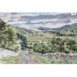 Angus Bernard Rands (1922-1985)Kettlewell, WharfedaleSigned, pastel, 41.5cm by 62.5cm