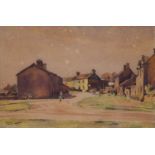 Fred Lawson (1888-1968) A view of Redmire village Signed and dated 1935, watercolour 24cm by