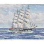 J*C* Burnie (20th century) ''Barque Ross-shire'' Signed and dated, (19)76 oil on canvas; together