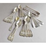 A Collection of Assorted Newcastle Silver Flatware, comprising: A set of Twelve Teaspoons, by