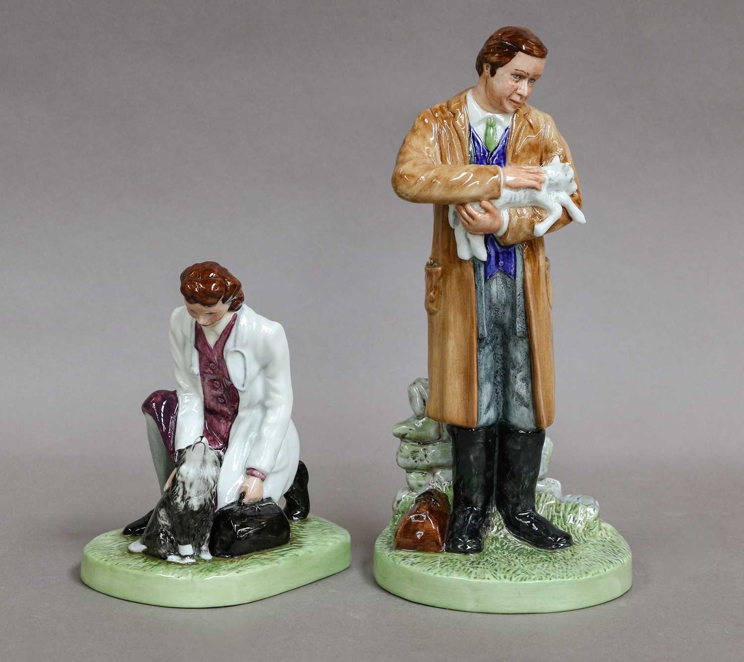 Royal Doulton figures, Town Vet and Country Vet (2)