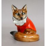 A Royal Doulton fox no. HN100, and a Spode pearlware meat dish (2)Fox - hairline crack to base and