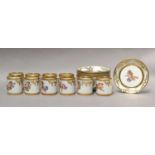 Ten 19th century Naples coffee cups and saucersGood condition, no damage or repair, minimal gilt