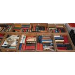 Twenty three boxes of books, Novels and Biographies, including Churchill