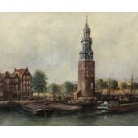 Attributed to J.N.Beek (20th Century)Amsterdam Oil on canvas; together with a further oil on