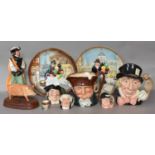 A group of Royal Doulton, including: Cavalier figure HN2716 (a/f), model of a Sow, various character