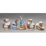 Five Beswick and nine Royal Albert Beatrix Potter figures (boxed)