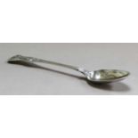 A George III silver basting spoon by William Cripps, double struck Kings pattern, London, 1792,