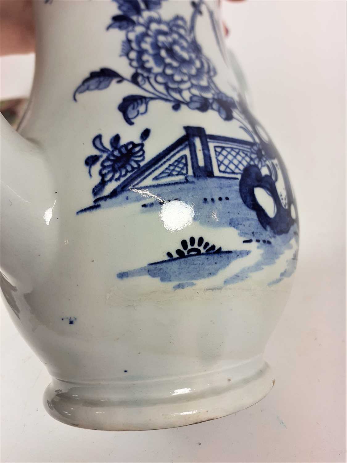 A Lowestoft Coffee Pot and Cover, circa 1770, of baluster form, painted in underglaze blue with - Image 10 of 20