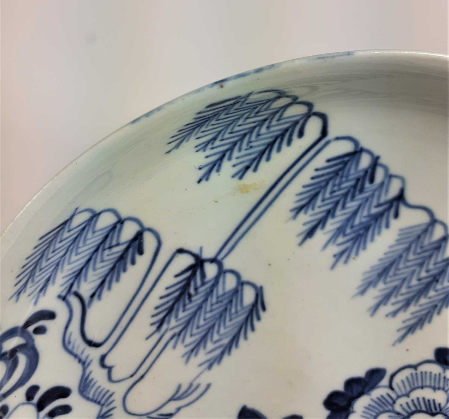 A Richard Chaffers Liverpool Porcelain Tea Bowl and Saucer, circa 1760, painted in underglaze blue - Image 3 of 11